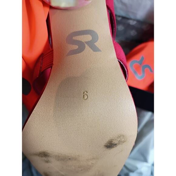 So real Heels Siler Rhinestone 6 Bling Logo Disco - Picture 14 of 14